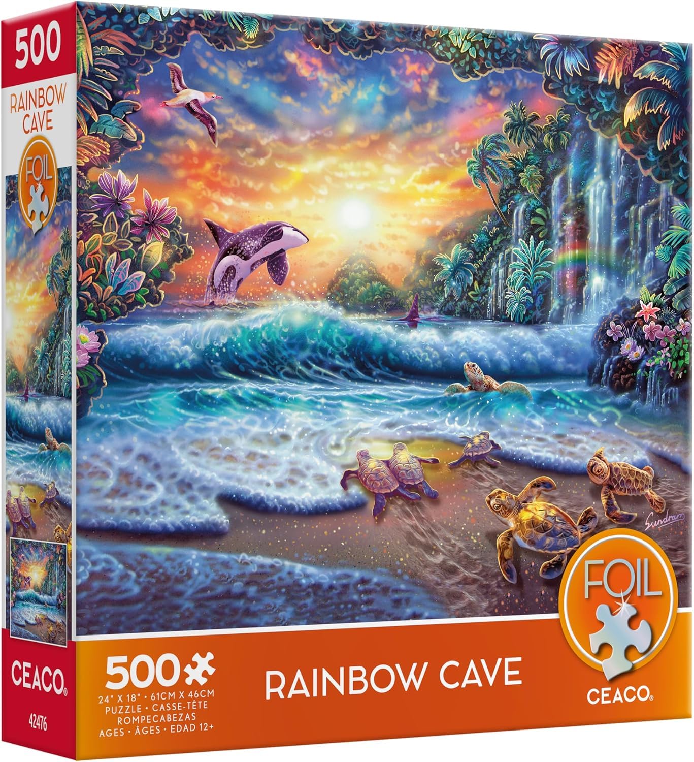 Amazon.com: Ceaco - Foil Puzzle - Rainbow Cave - 500 Piece Jigsaw